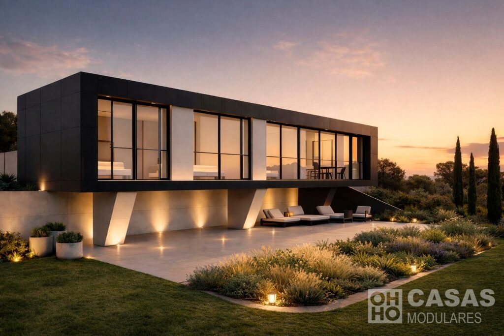 BASIC 80 de Oh Casas - 80 m2 - casa industrializada