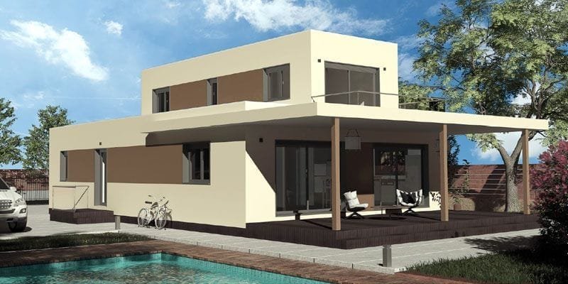 Adra de American Building System - 149 m2 - casa industrializada