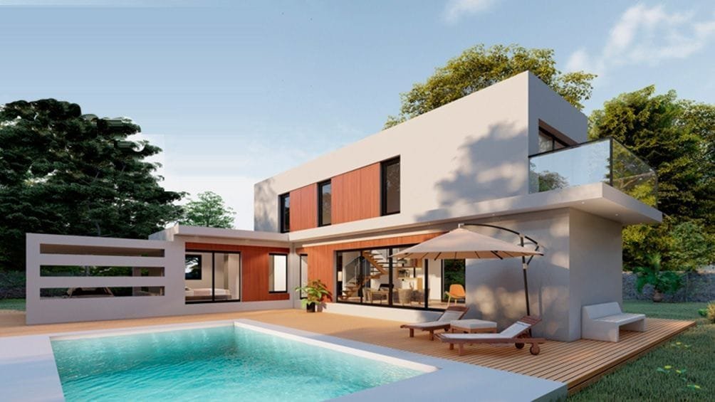 Ter de American Building System - 146 m2 - casa industrializada