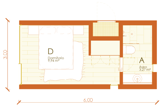 TUXS01 XS de Tini Living - 17 m2 - casa industrializada