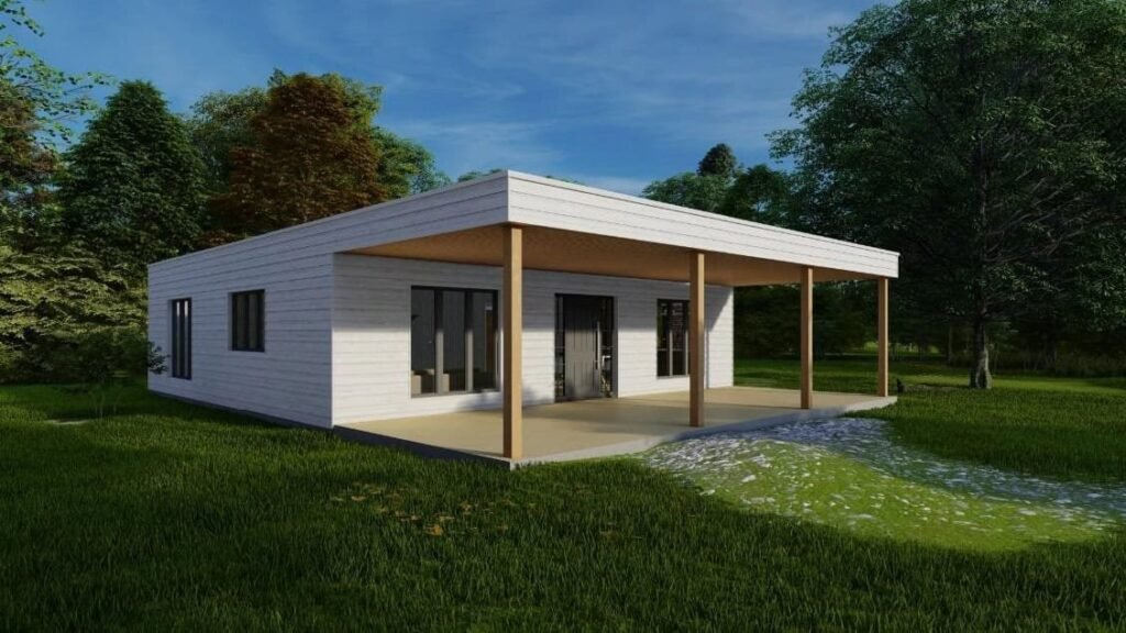 Casa de madera 100 de Nebreda Modula - 100 m2 - casa industrializada