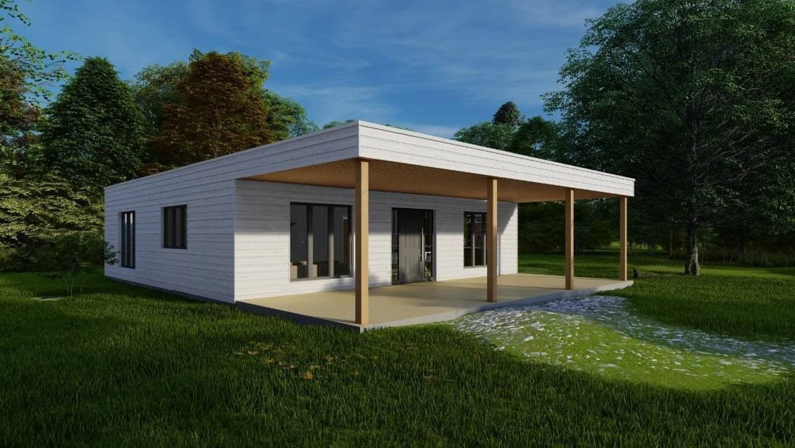 Casa de madera 100 de Nebreda Modula - 100 m2 - casa industrializada