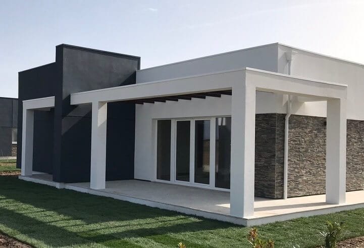 105 cubierta plana de Norges Hus - 105 m2 - casa industrializada