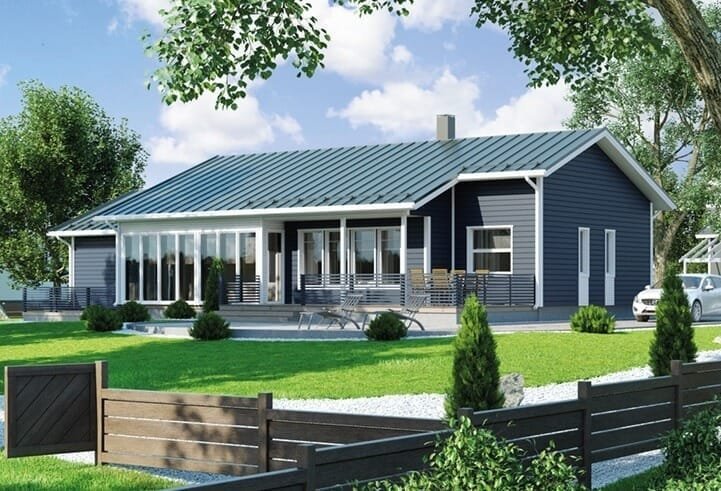 108 de Norges Hus - 108 m2 - casa industrializada