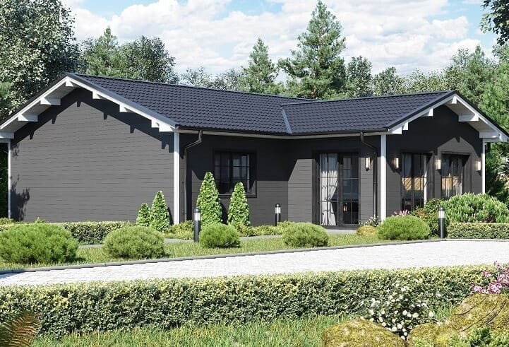 110.1 de Norges Hus - 110 m2 - casa industrializada