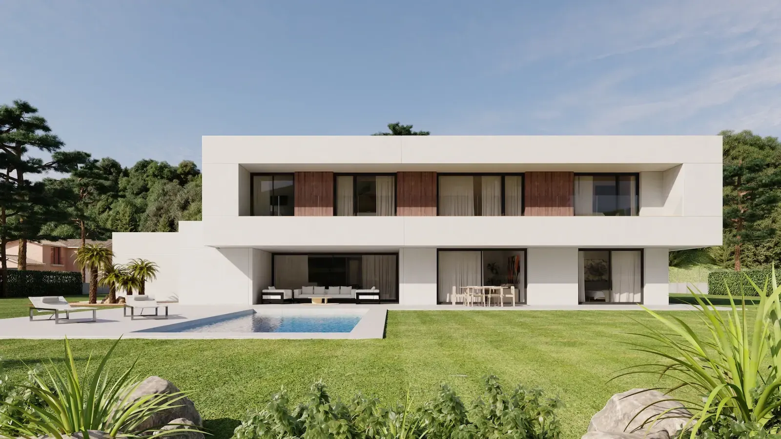 Praga de The Concrete Home - 290 m2 - casa industrializada