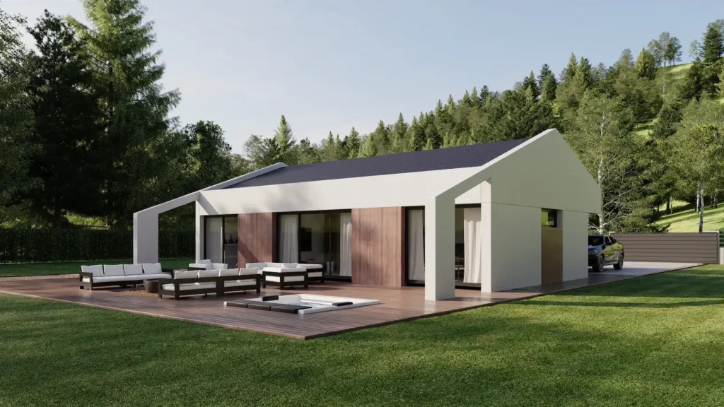 Zermatt de The Concrete Home - 150 m2 - casa industrializada