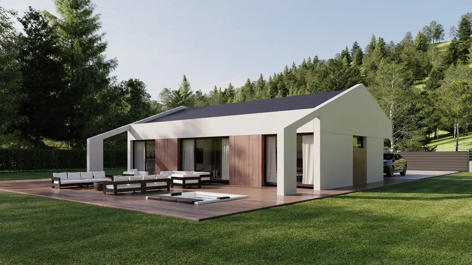 Zermatt de The Concrete Home - 150 m2 - casa industrializada